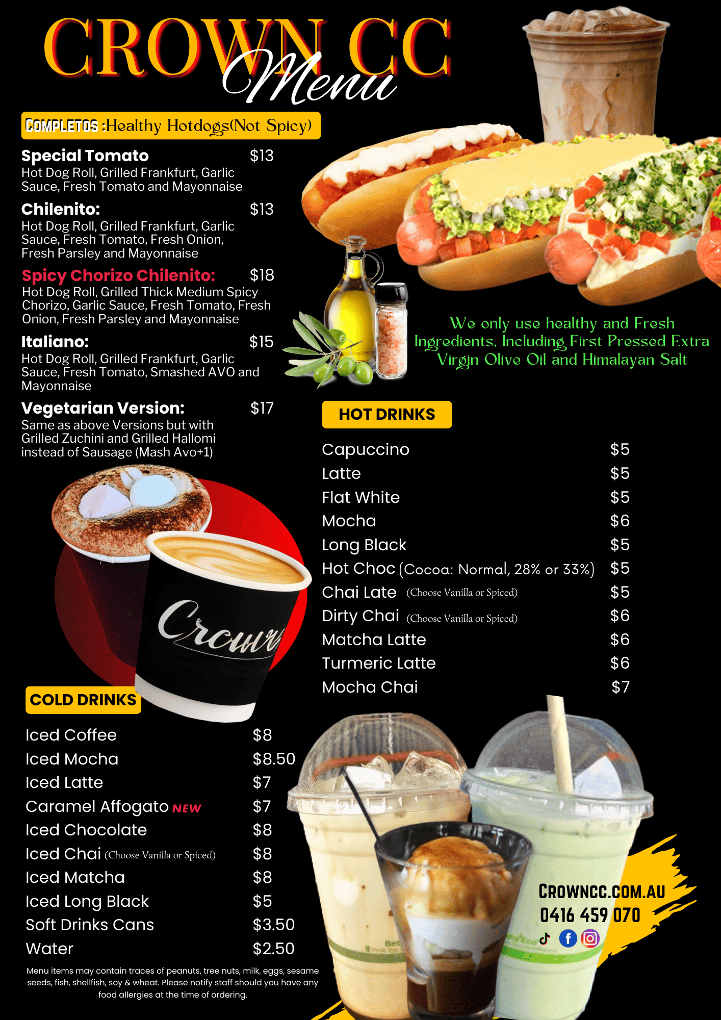 Menu - Crown CC