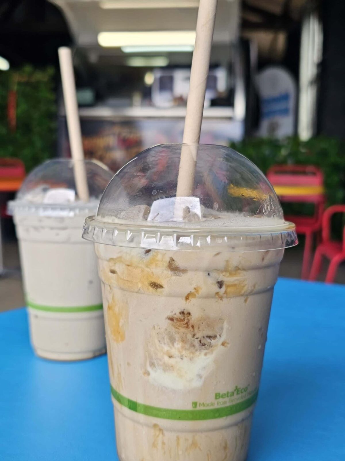 Our Delicious Iced Coffees or Matchas and Iced Chocolates